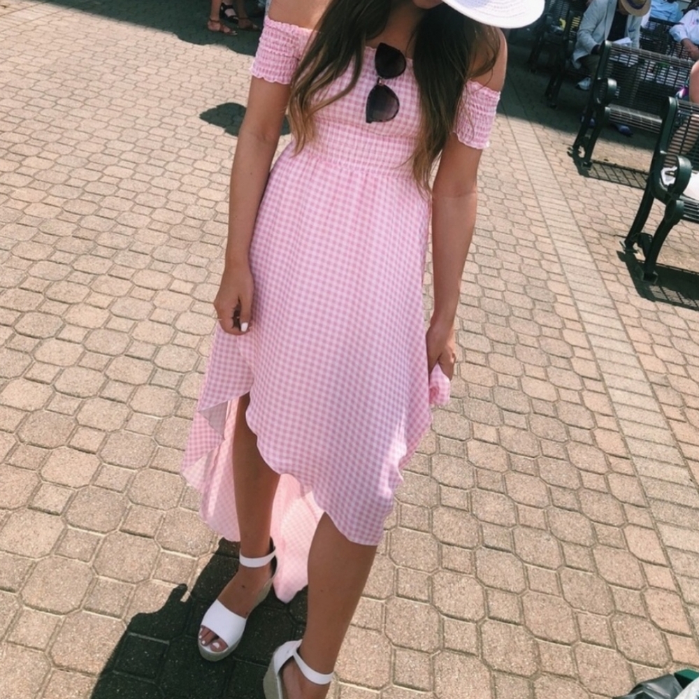 Show Me Your MuMu Light Pink High Low Dress